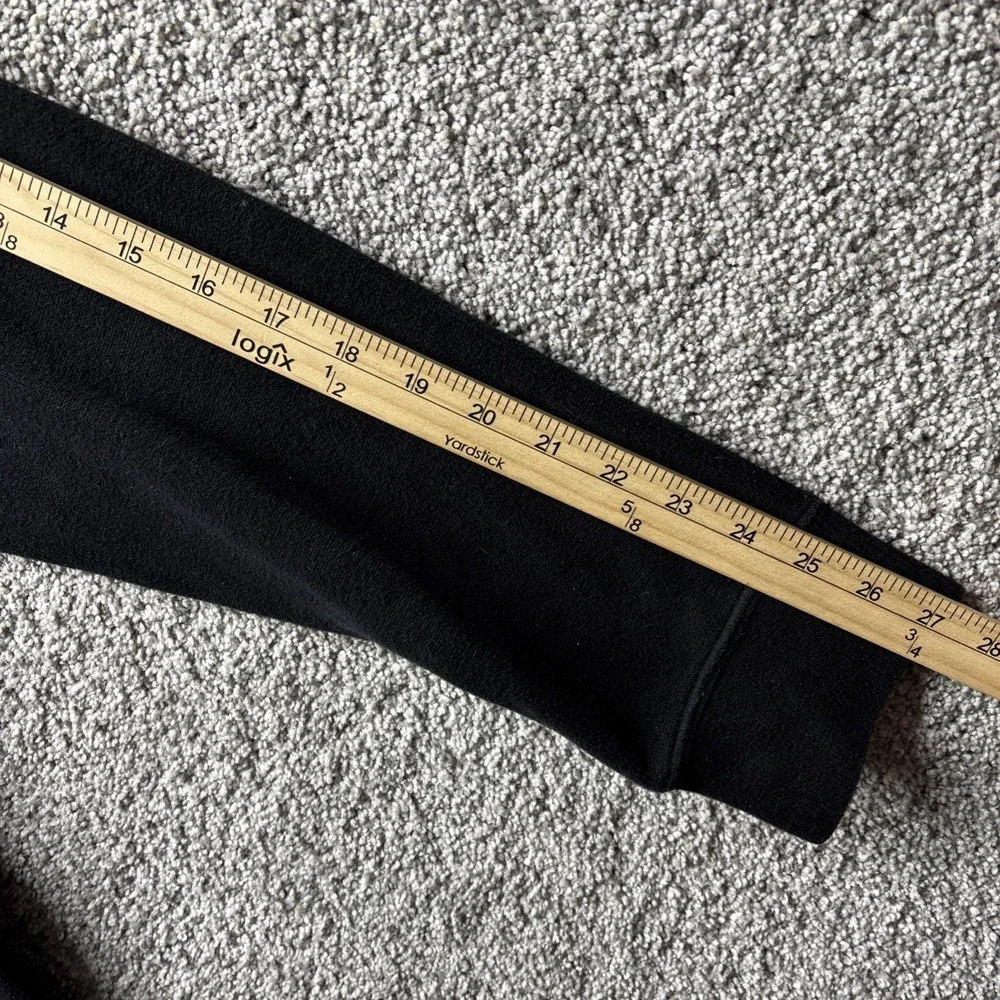 Vintage Y2K Polo Ralph Lauren Black 1/4 Zip Large Fleece Pullover USA 90s Preppy